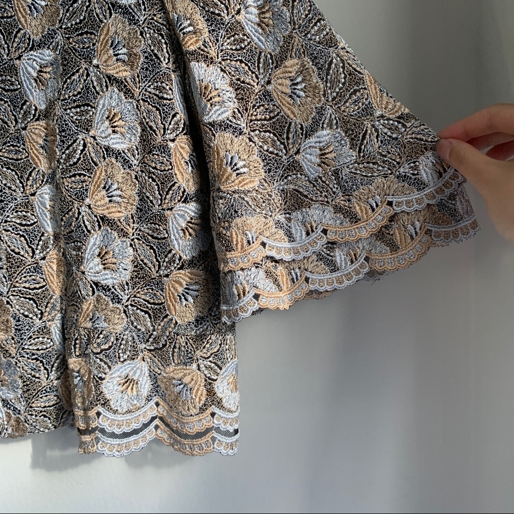 Vintage Embroidered Skirt Suit Set by Hirose - Picture 5 of 11
